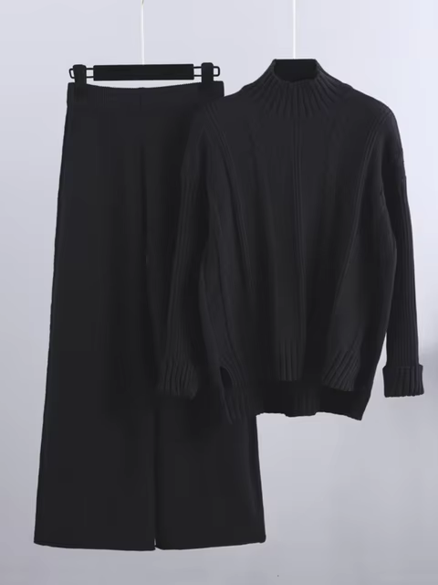 W&W Mode | Modernes, Elegantes Strick-Zweiteiler-Set