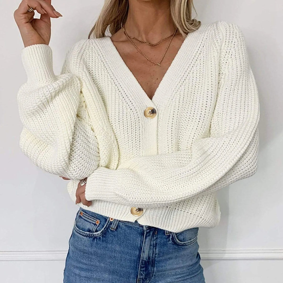 W&W Mode | STRICK-CARDIGAN MIT V-AUSSCHNITT