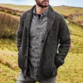 W&W Mode | Klassische Herren Strickjacke Im Retro Stil