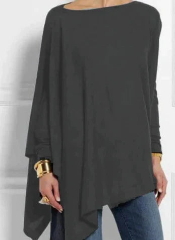 W&W Mode | Eleganter Poncho mit edler Haptik und asymmetrischem Schnitt