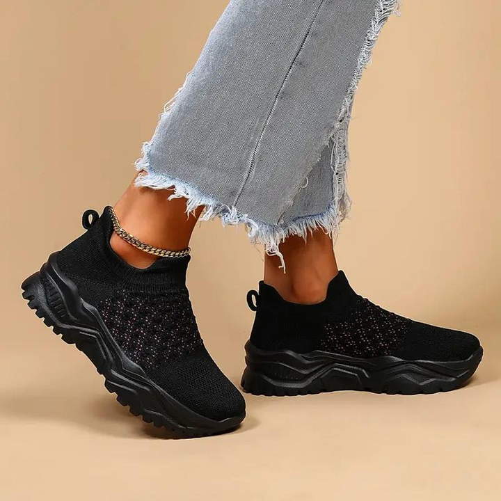 W&W Mode | Damen Slip On Turnschuhe