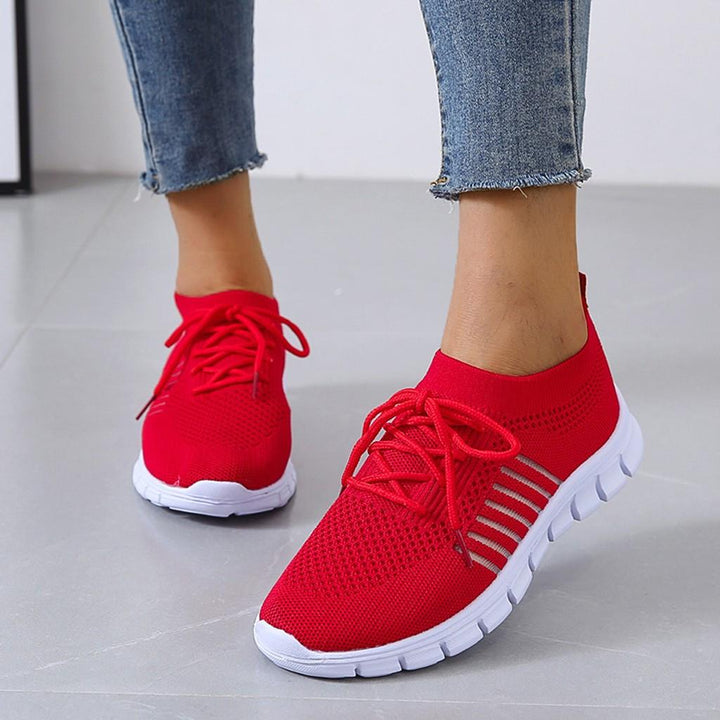 W&W Mode | on Sneakers Orthopädisch Mesh Turnschuhe Snaker für Frauen