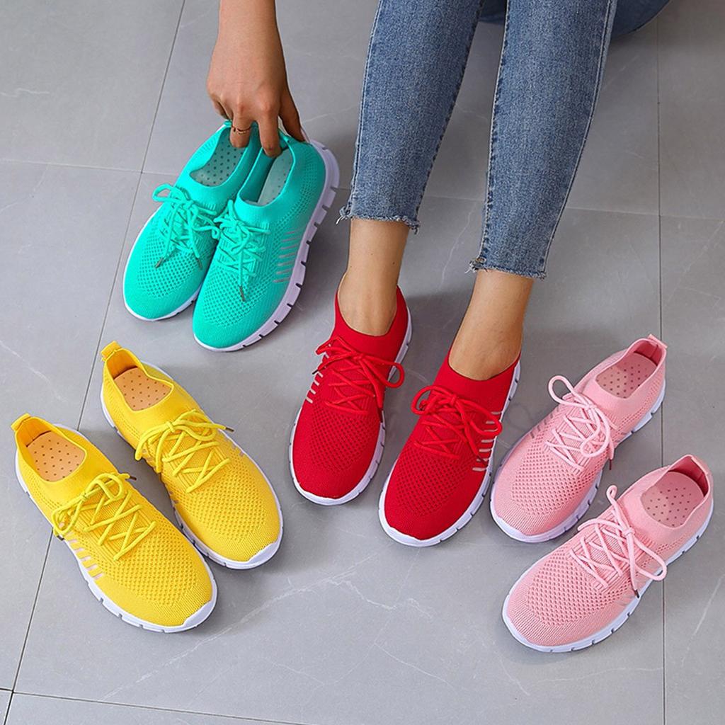 W&W Mode | on Sneakers Orthopädisch Mesh Turnschuhe Snaker für Frauen