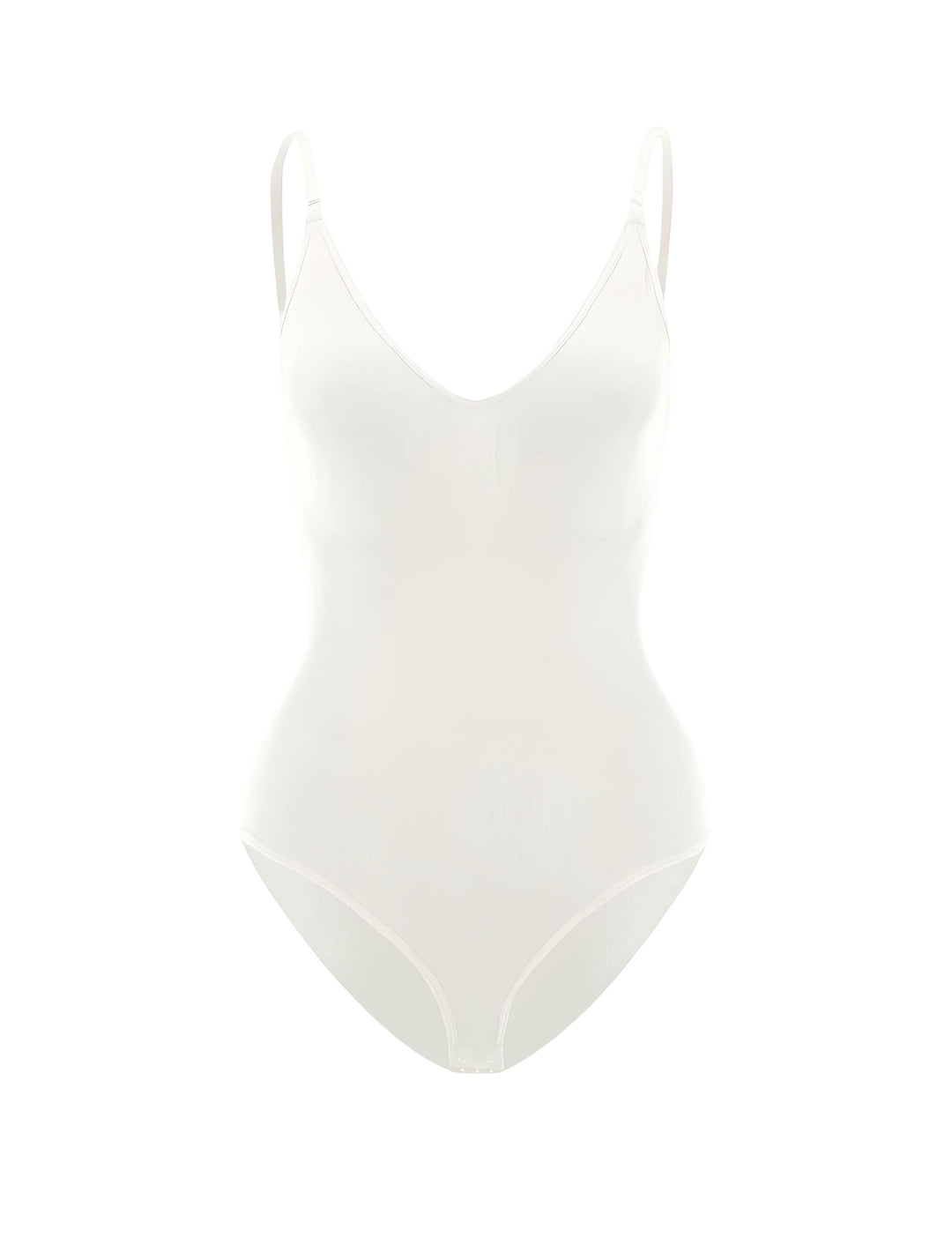 W&W Mode | Bodysuit Verstellbare Spaghetti Träger Tiefer V-ausschnitt Stretch Fit Shapewear