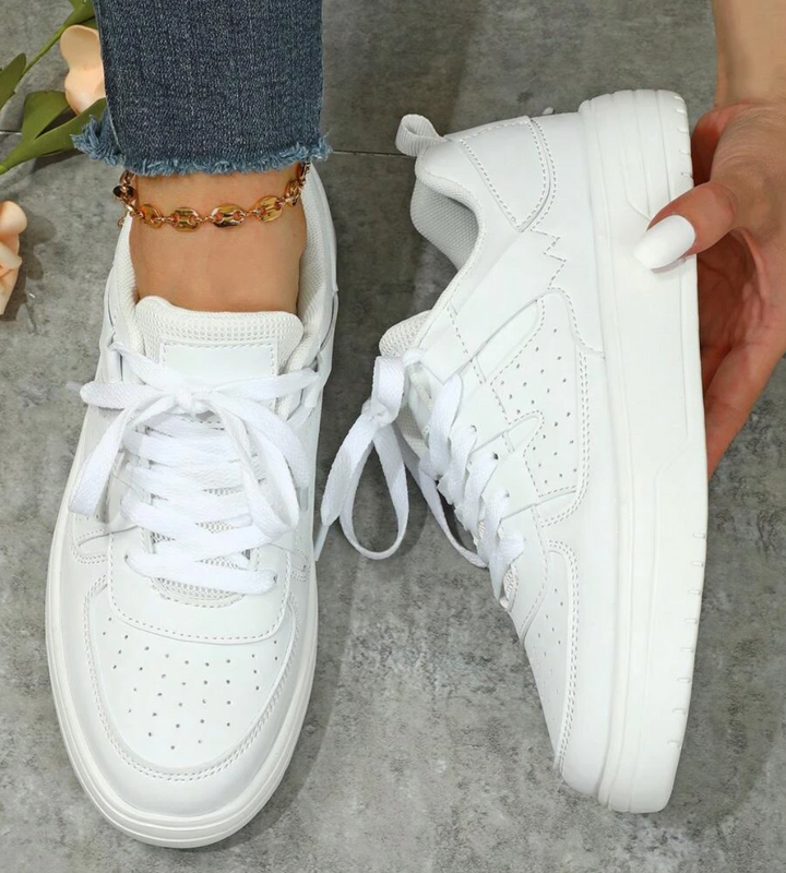 W&W Mode | Pastellfarbene Colorblock-Sneaker mit Chunky-Sohle für Frauen