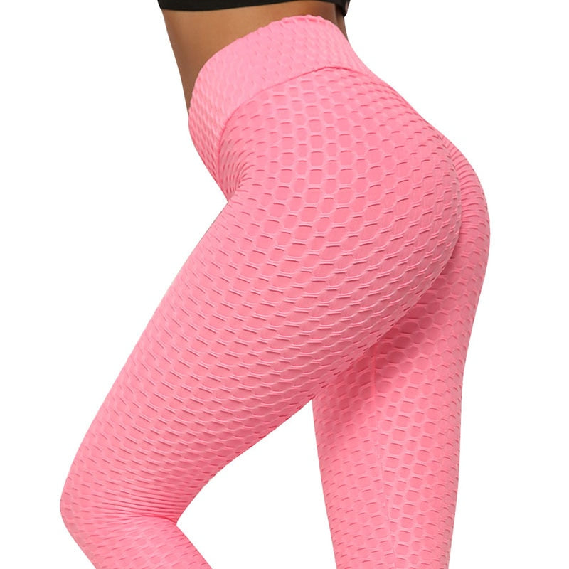 W&W Mode | Leggings mit hoher Taille und Wabenstruktur