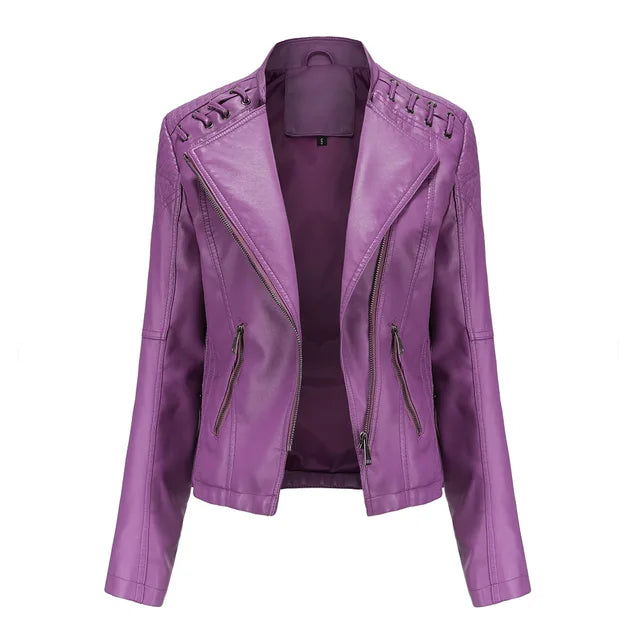 W&W Mode - Glatte Lederjacke