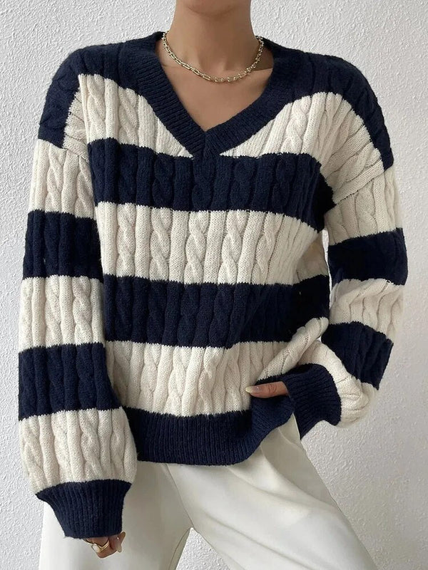 W&W Mode | Gestreifter Pullover