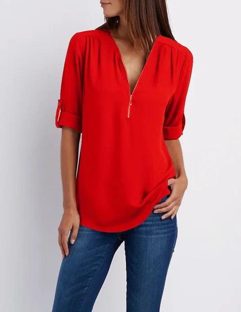 W&W Mode | Moderner Top Zip Pullover aus nachhaltiger Baumwolle