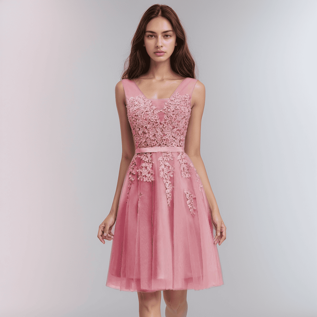 W&W Mode | Spitzenapplikation Kleid Für Die Hochzeit