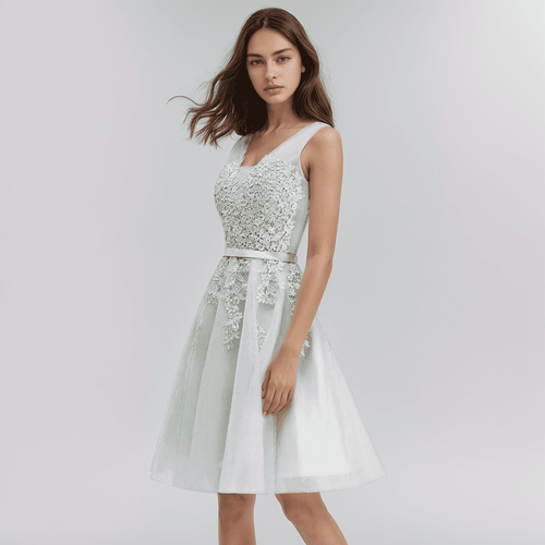 W&W Mode | Spitzenapplikation Kleid Für Die Hochzeit