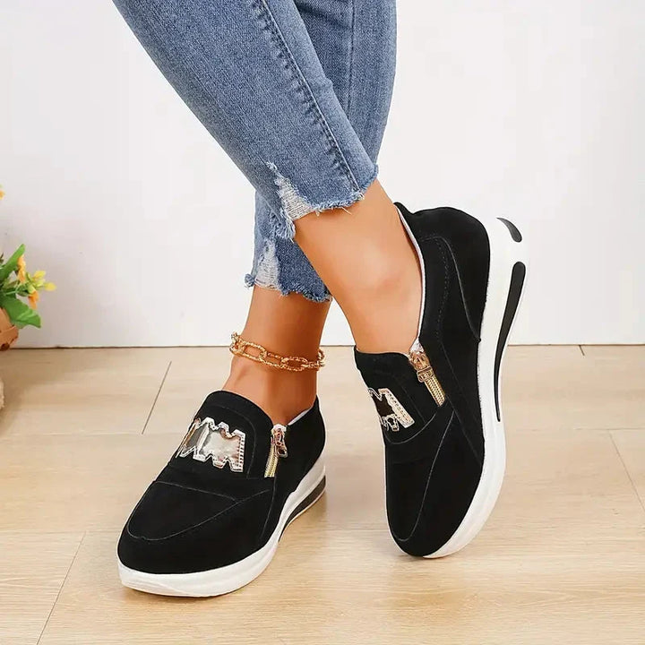 W&W Mode | Plateau Slip On Laufschuhe Damen Schuhe