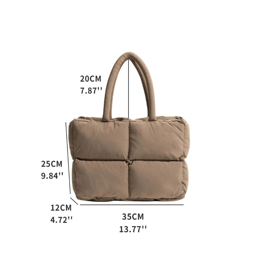 W&W Mode | Puffer Schultertasche für Damen - Stilvolle und geräumige Umhängetasche