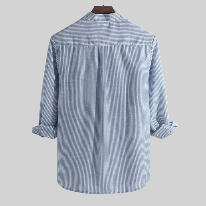 W&W Mode – Lässig – Kurta Mit Halblangem Knopf Und Streifenmuster