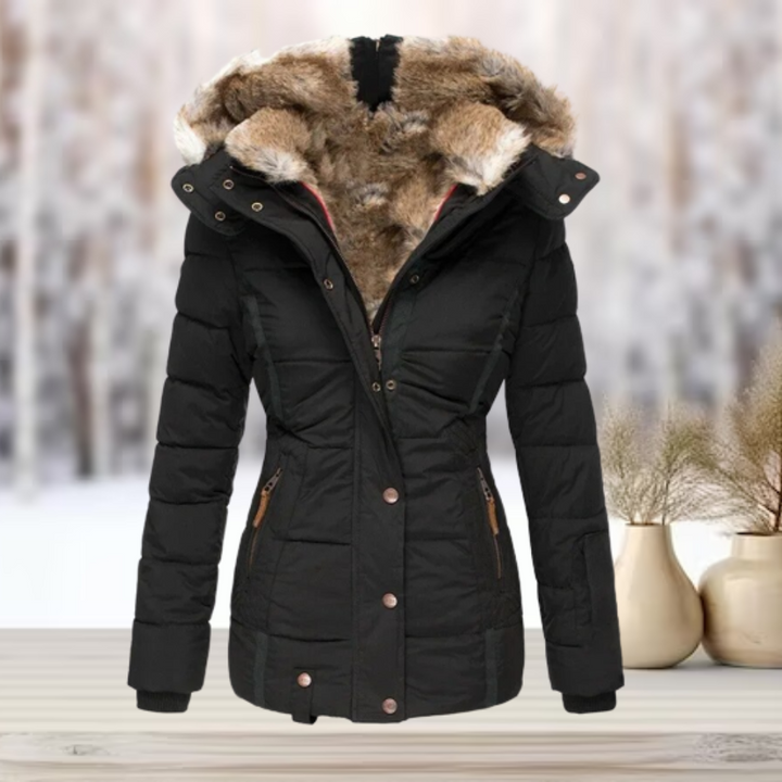 W&W Mode | Elegante Winter-Pelzjacke mit Kapuze 2024