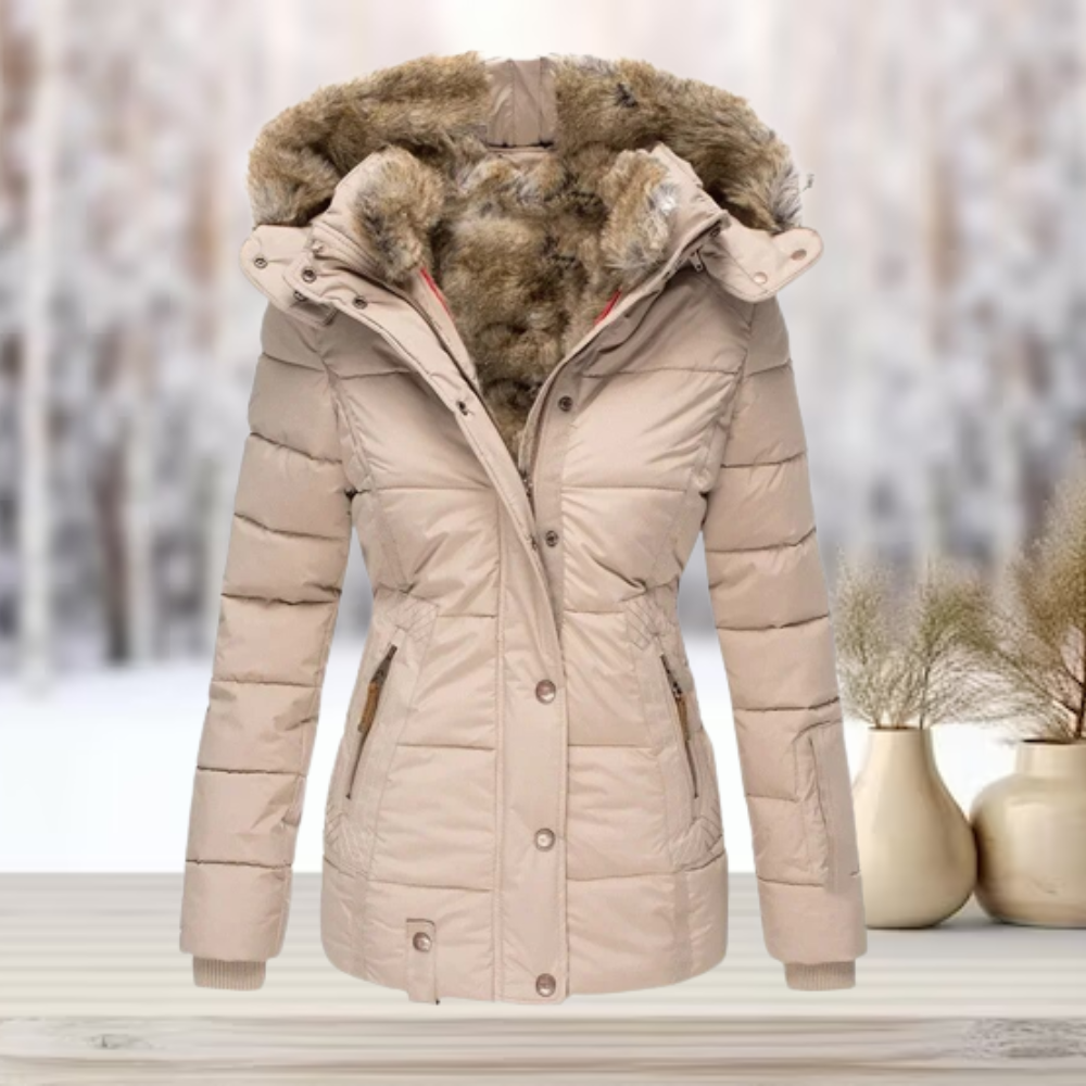 W&W Mode | Elegante Winter-Pelzjacke mit Kapuze 2024