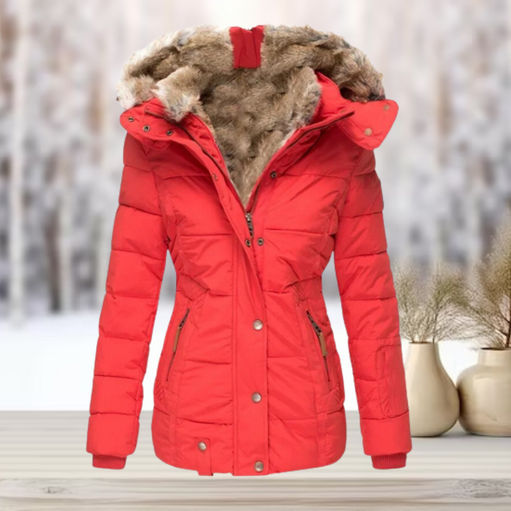 W&W Mode | Elegante Winter-Pelzjacke mit Kapuze 2024