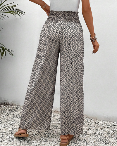 Hosen mit Chiffonmuster