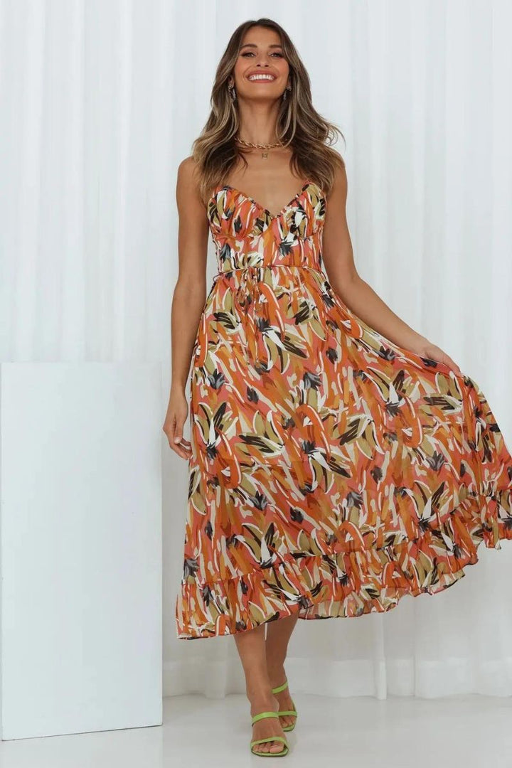 W&W Mode | Buntes Midi-Kleid