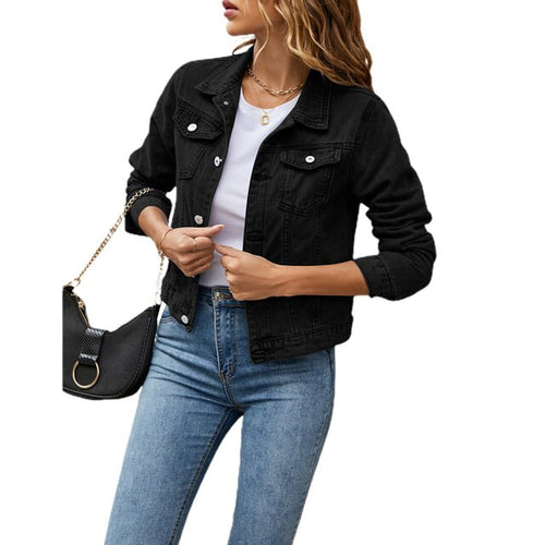 W&W Mode | Lässige Jacke im Denim-Look für Frauen