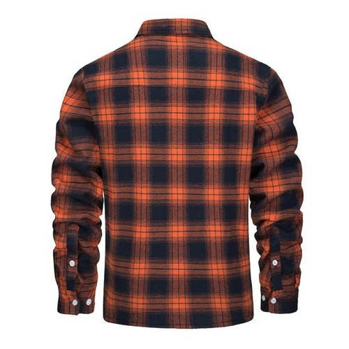 W&W Mode Fleecegefütterte karierte Jacke