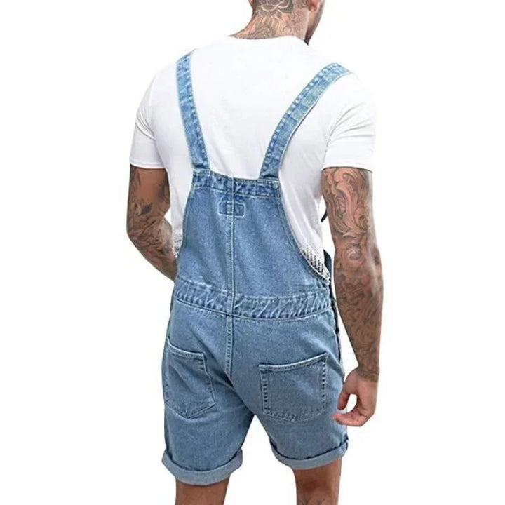 W&W Mode | Lässiger Denim Overall mit Verstellbaren Trägern und Taschen