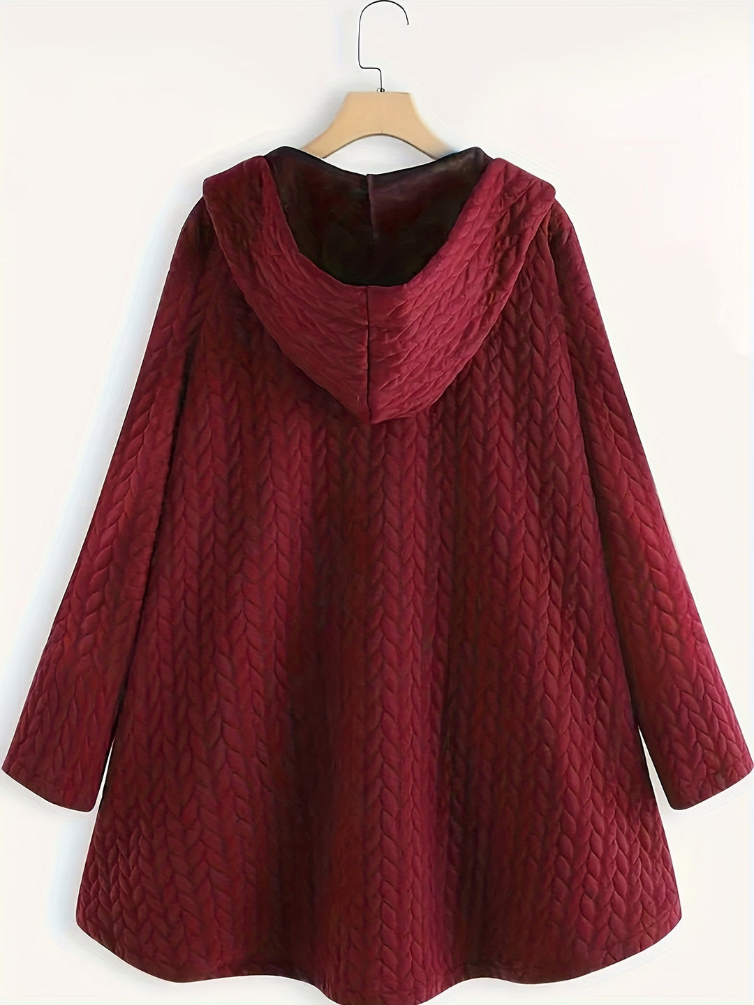 W&W Mode - Frauen Kapuze Loose Fit - Übergroße Winterjacke