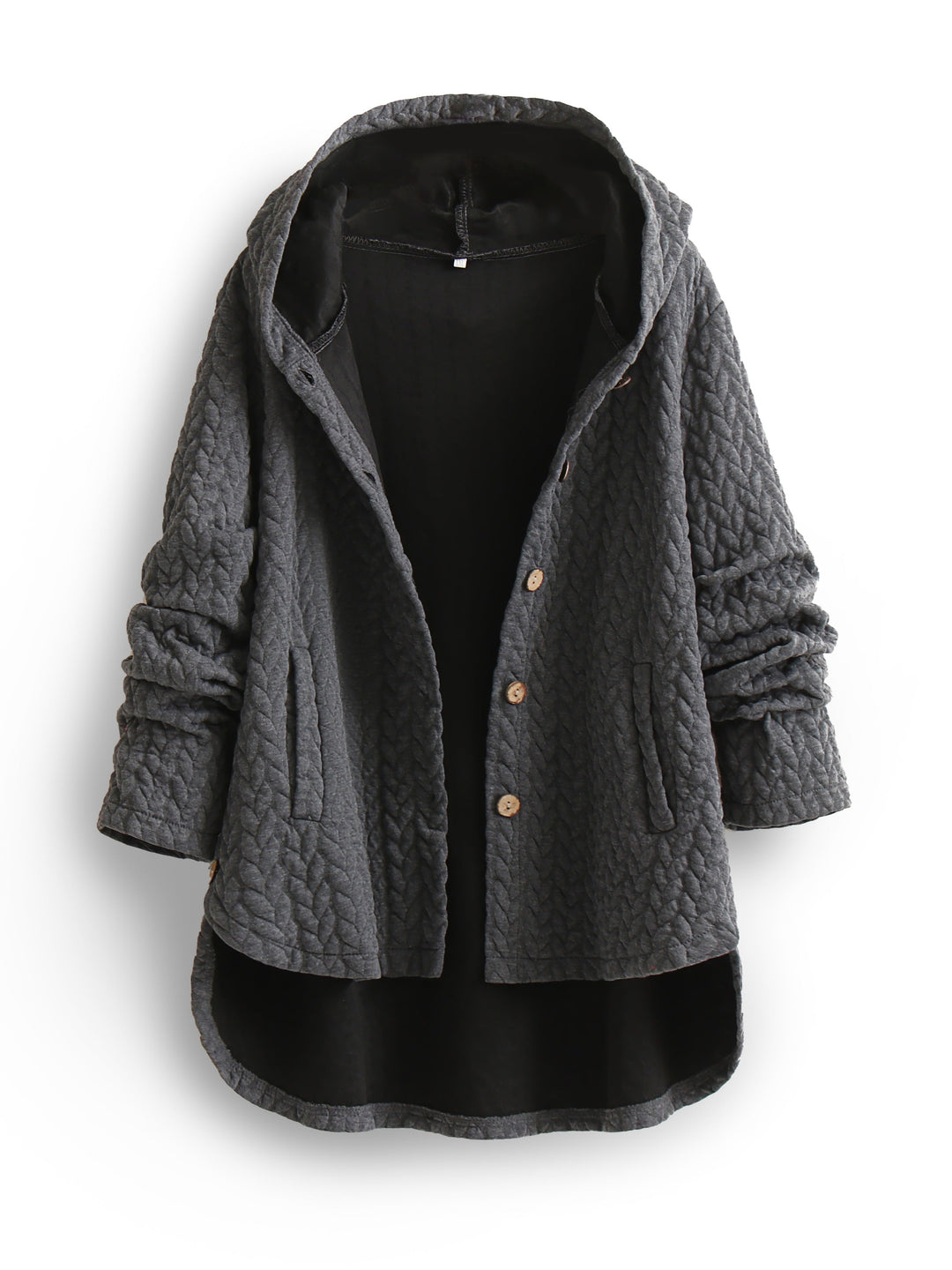 W&W Mode - Frauen Kapuze Loose Fit - Übergroße Winterjacke