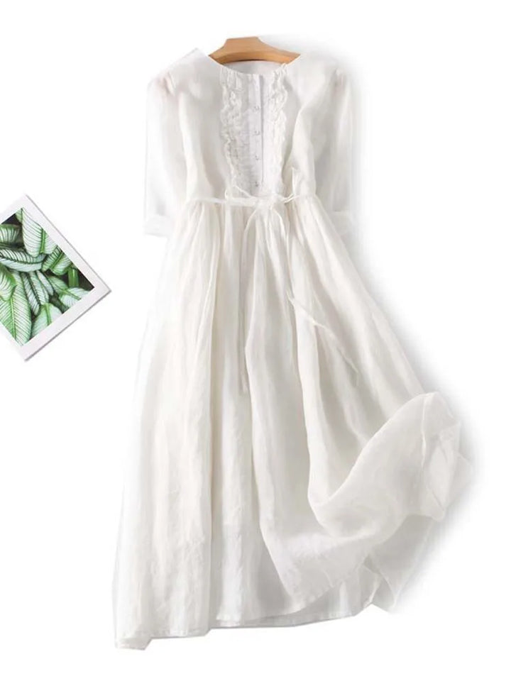 W&W Mode | Elegante Leinenkleid