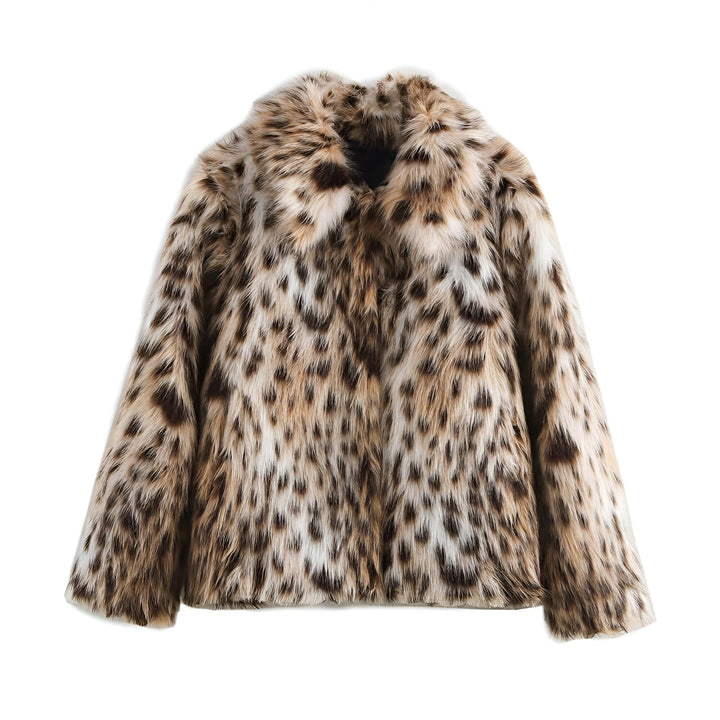 W&W Mode | Trendiger Leopard-Print Wintermantel
