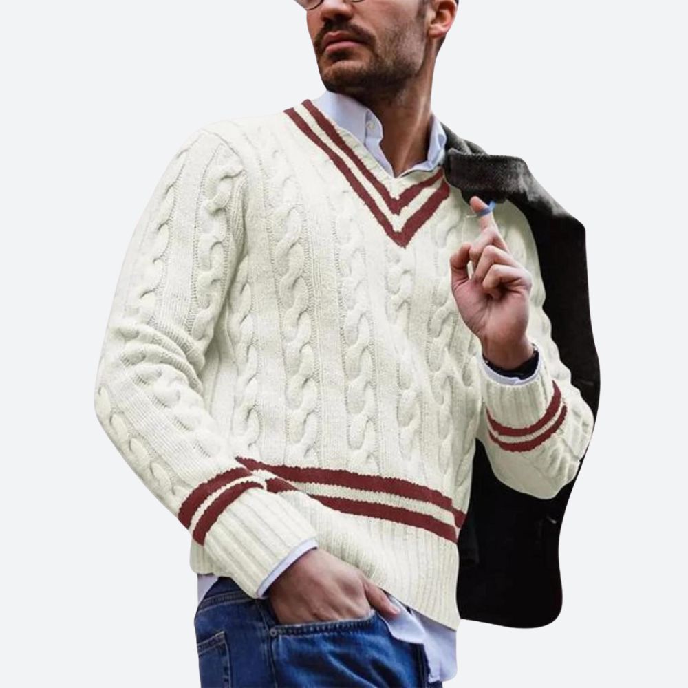 W&W Mode | V-Ausschnitt Pullover Für Herren