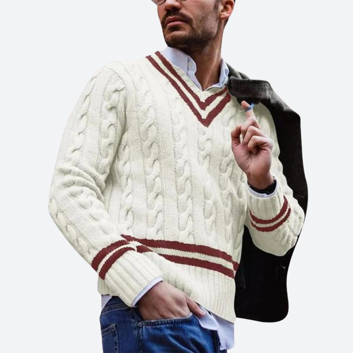W&W Mode | V-Ausschnitt Pullover Für Herren