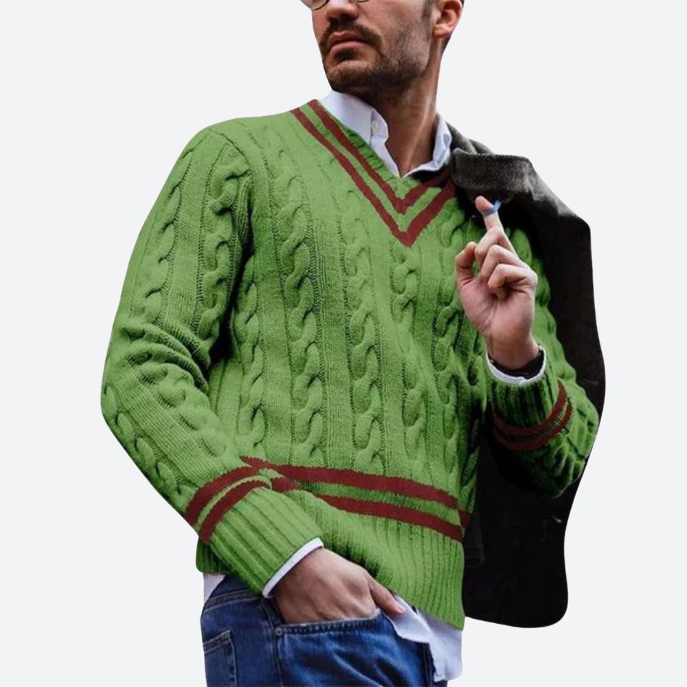 W&W Mode | V-Ausschnitt Pullover Für Herren