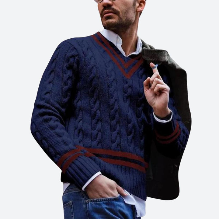 W&W Mode | V-Ausschnitt Pullover Für Herren