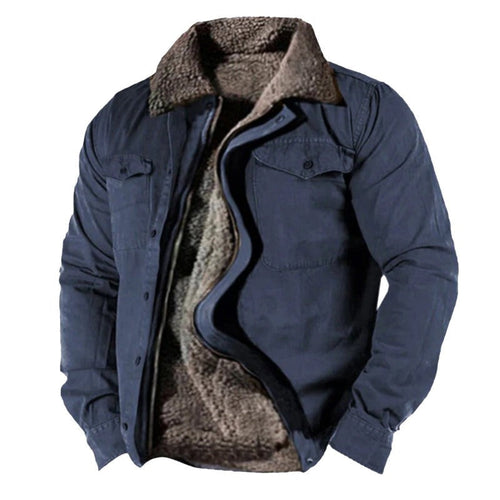 W&W Mode | Warme Winterjacke Mit Pelzfutter Für Männer