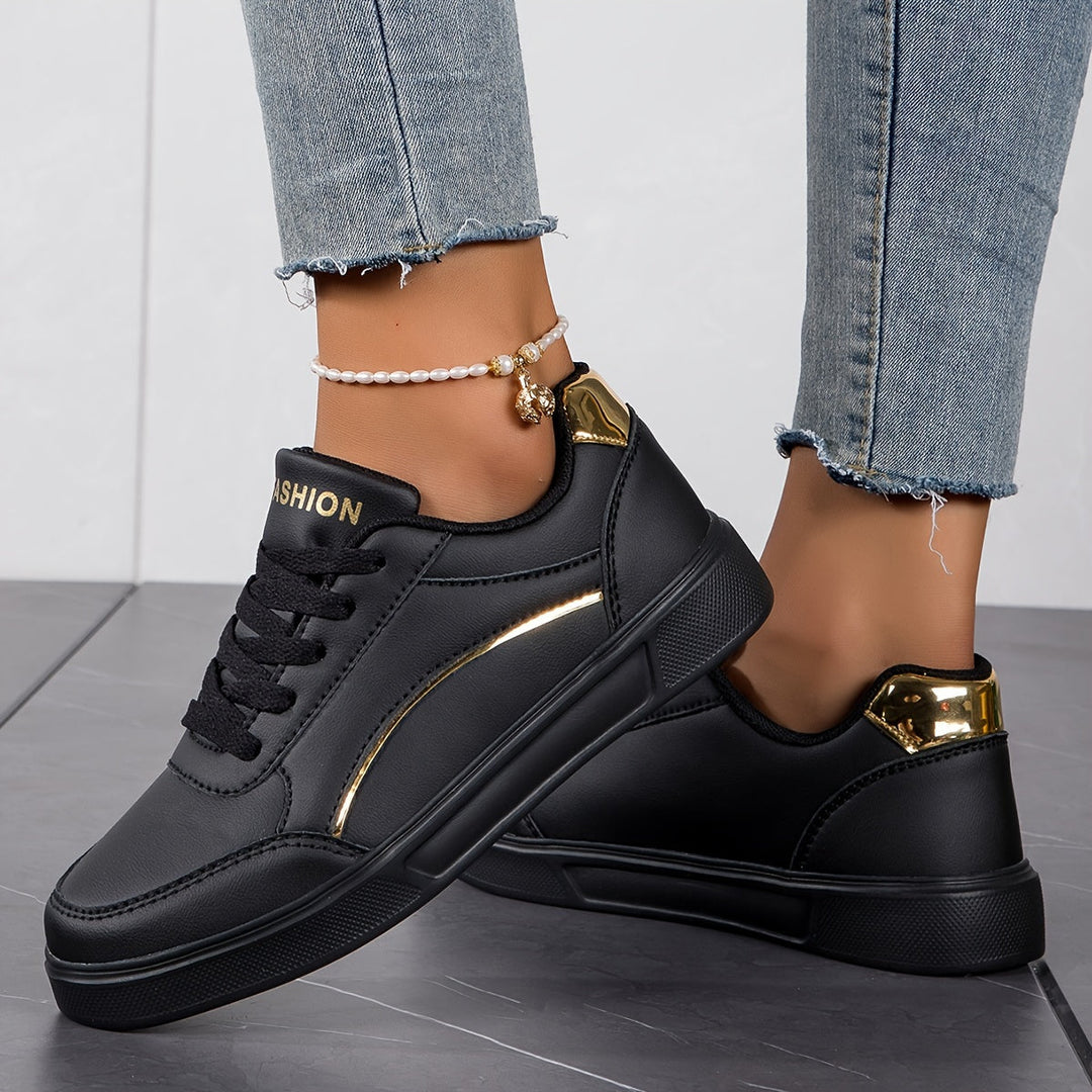 W&W Mode | Einfarbige Damensneaker Mit Weicher Sohle