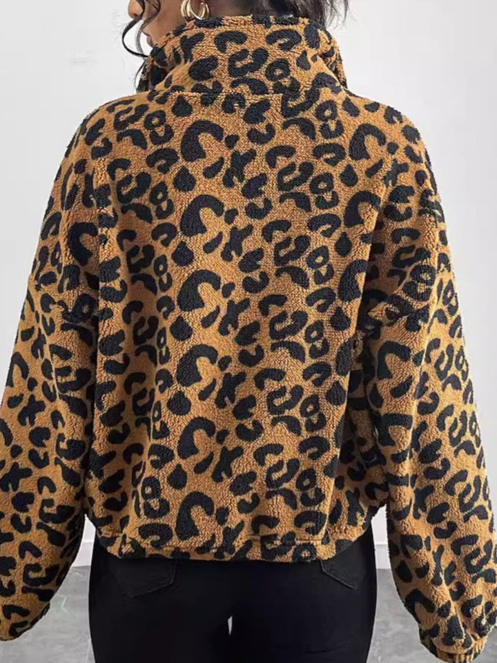 W&W Mode | Schicke Herbst Leopard Zip-Up Jacke für Frauen