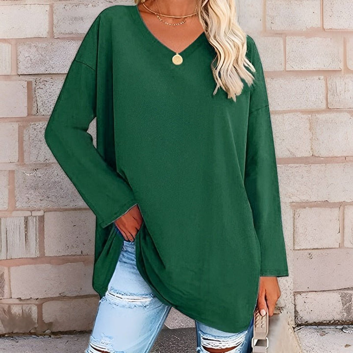 W&W Mode | Oversized V-Ausschnitt Pullover für Damen