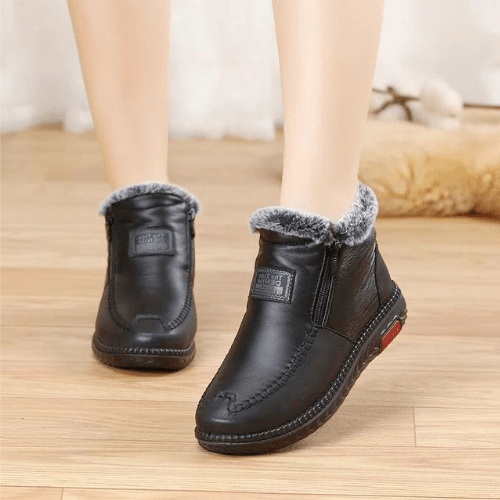 W&W Mode | Damen Stiefel Chelsea Boots Wasserdichte Orthopädische Stiefel Komfort