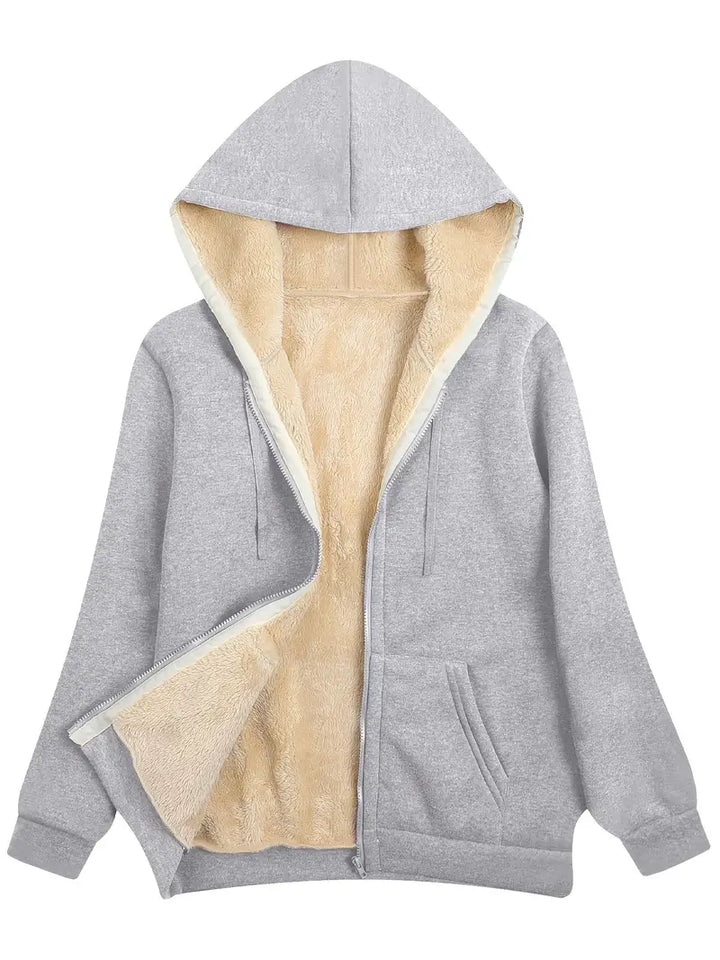 W&W Mode | Warme und weiche Kapuzenjacke für Damen | Perfekt für den Winter