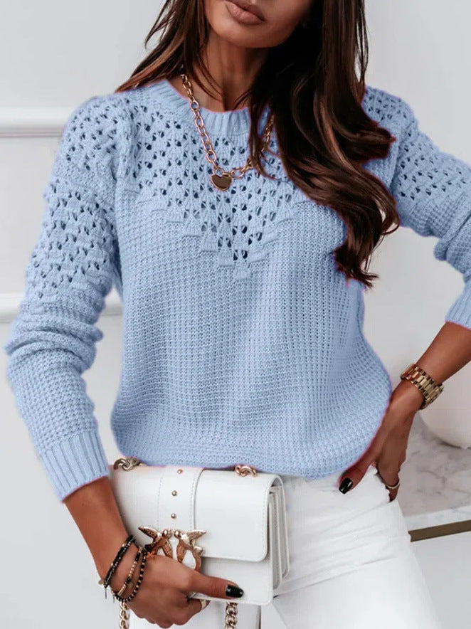 W&W Mode | Eleganter Hohlsaum Pullover