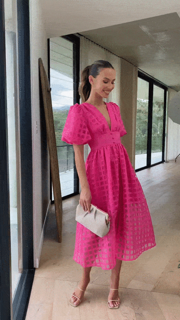 W&W Mode | Midikleid mit Puffärmeln