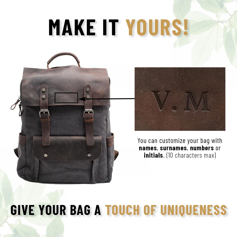 W&W Mode | Canvas Rucksack - Stockholm - Stilvoller und nachhaltiger Rucksack für den täglichen Gebrauch