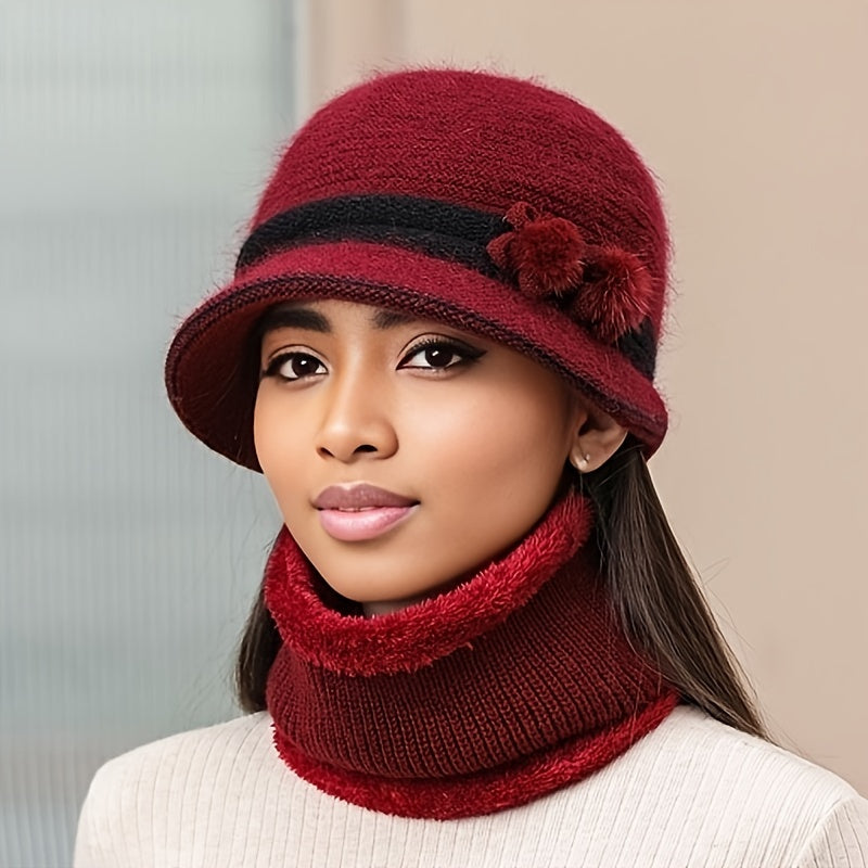 W&W Mode | Schickes Winter Stilvolles Gestricktes Set für Frauen