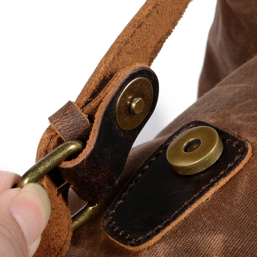 W&W Mode | Canvas Leder Rucksack - Nachhaltig und stilvoll für den täglichen Gebrauch
