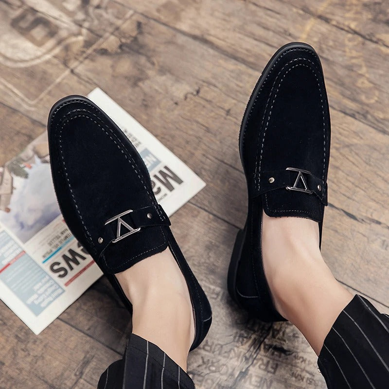 Eleganter Veloursleder-Loafer