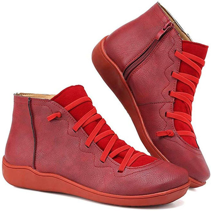 W&W Mode - Damen lässige Schnürstiefeletten