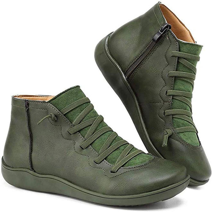 W&W Mode - Damen lässige Schnürstiefeletten
