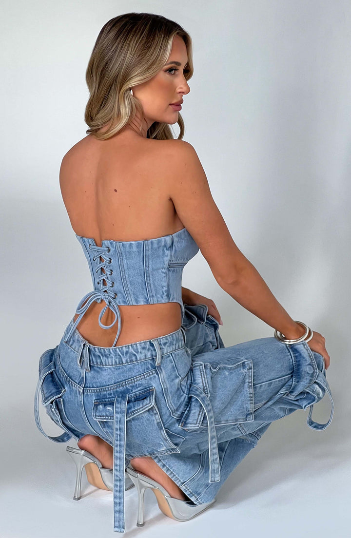 Damen Cargohose aus Denim