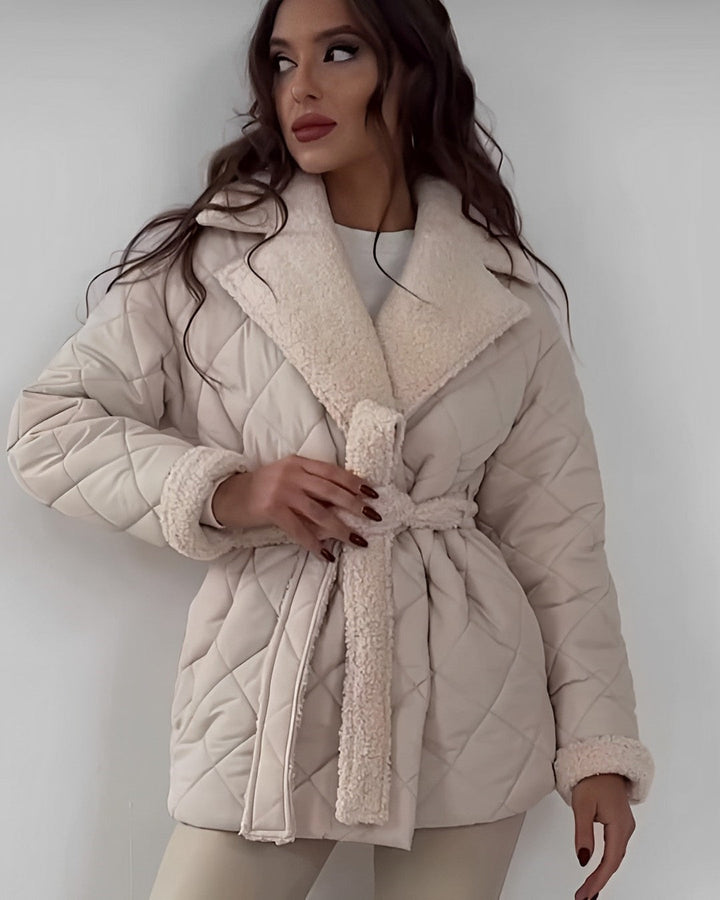 W&W Mode | Eleganter Wintermantel Mit Taillengürtel